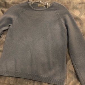 Cashmere light blue sweater